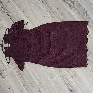 White House Black Market Dress Dark Red Size 2